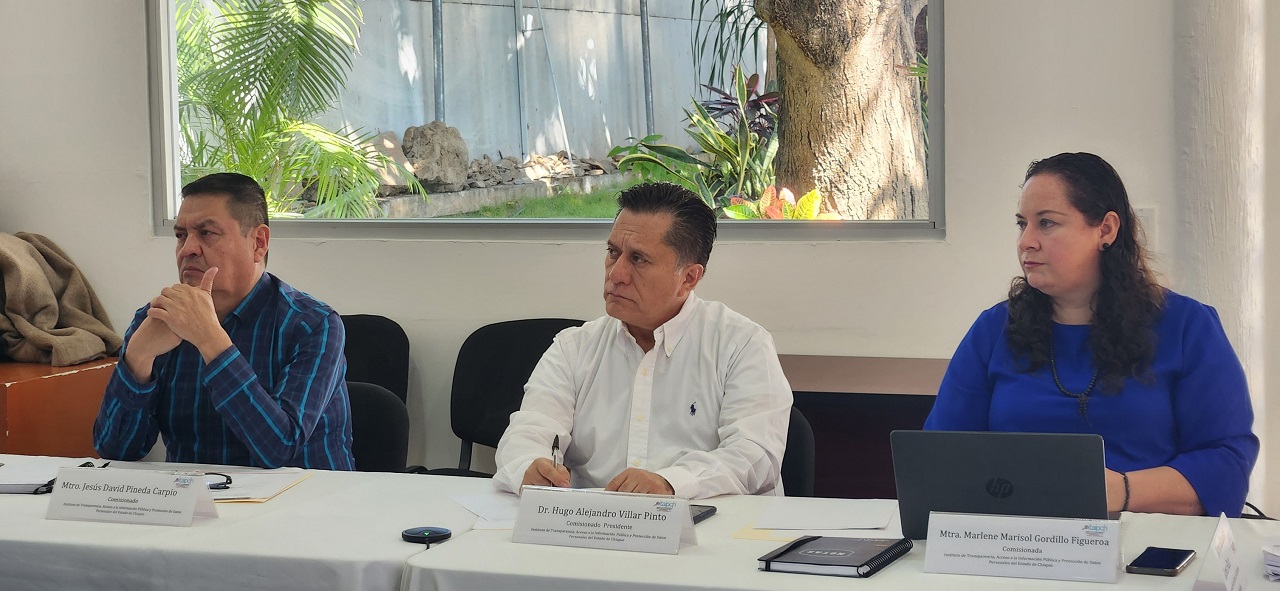 El Pleno del ITAIP Chiapas se reúne con integrantes de la Red de Datos Abiertos